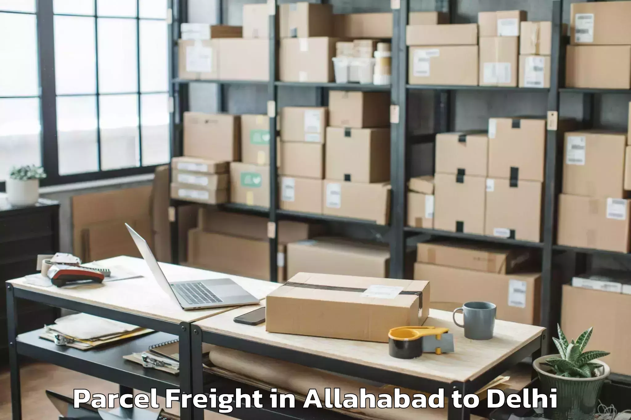 Book Your Allahabad to Parsvnath Mall Akshardham Parcel Freight Today